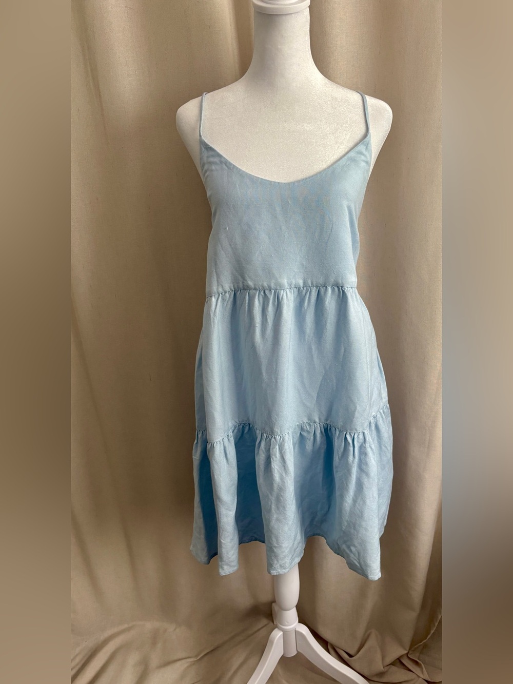 Oak + Fort Babydoll Tiered Dress | Size M